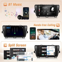 Radio Video Mobil Android Grosir 4+64GB untuk Toyota Prius Layar Stereo Mobil 9" Dengan GPS Carplay Android Auto Mirror Link