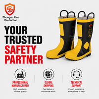 Bottes de pompier professionnelles YM, embout en acier anti-écrasement, semelle intermédiaire en acier anti-perforation, bottes de sécurité, livraison directe d'usine
