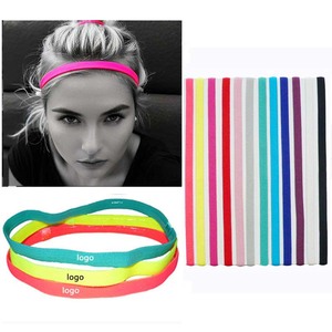 Elastic Custom Logo Sports Hair Headband Yoga Headband Sweatband Headbands for Men Women Exercise