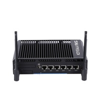 Mini PC de sécurité réseau industriel sans ventilateur, 6 ports LAN, Pfsense, Win11, Linux, disponible en stock