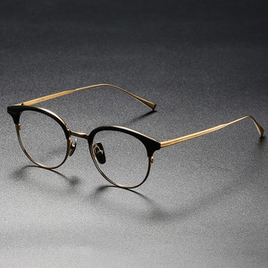 Meilleure vente, fournitures d'usine, montures en titane pur, montures de lunettes optiques, montures de lunettes en stock <span class=keywords><strong>ELLINGTON</strong></span> - Product Image 2