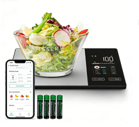 Nouvelle balance de cuisine électronique haute précision avec conversion de unités et connectivité pour le suivi de la forme et la réduction de la graisse (pour aliments)