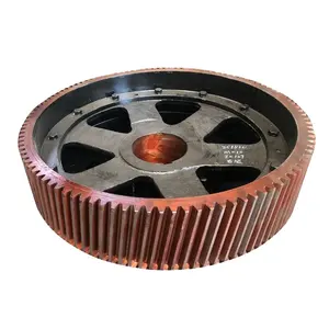 17CrNiMo6 Case hardened HRC 58-62 Heat Treated Gears for Flying Shear with tooth grinding