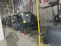 Unité de compresseur de réfrigération à vis à ammoniac de type ouvert à deux étages, anti-corrosion pour chambres froides