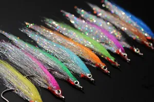 Pesca con mosca moscas señuelo 1/0 anzuelo de alto carbono sangrado herido UV Minnow salmón <span class=keywords><strong>trucha</strong></span> lubina <span class=keywords><strong>Steelhead</strong></span> Minnow - Product Image 6