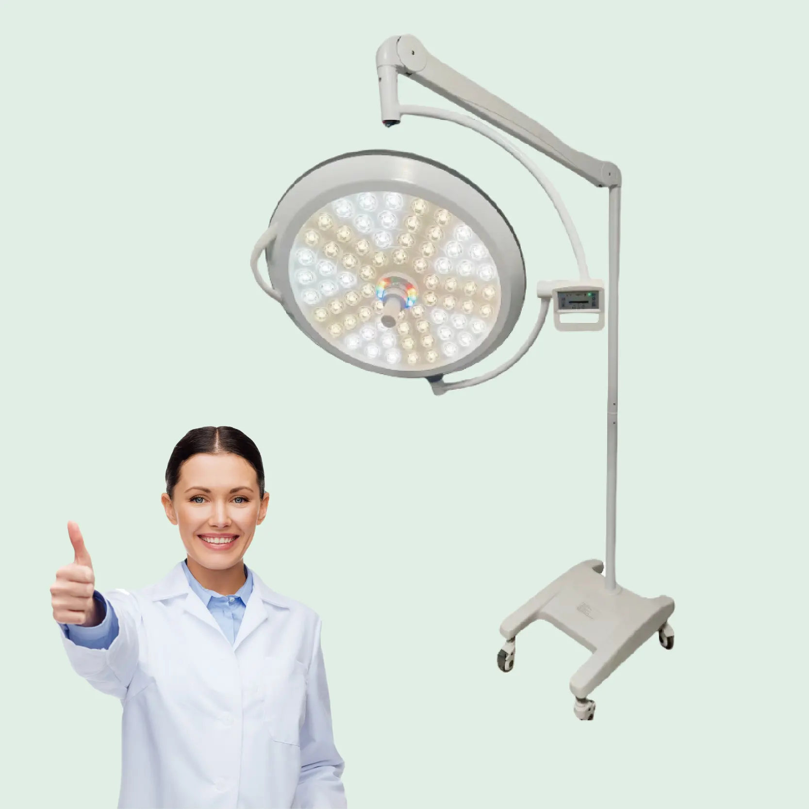 Di alta qualità LED 700 pavimento lampada operatoria Mobile Mobile lampada operatoria ospedale portatile Mobile lampade mediche