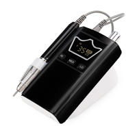 Machine à ongles professionnelle 35000 tr/min, lime à ongles électrique 85W sans balais, faible bruit, équipement portable pour soins des ongles en salon ou à domicile