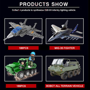 Commercio all'ingrosso Action Figure Giocattoli del Blocchetto Militare compatibile con altre marche blocco di 4 in 1 Mini Carro Armato Building <span class=keywords><strong>Block</strong></span> Figure - Product Image 4