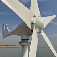 Système hybride solaire-éolien 1000w 24v, éolienne 5kw 500w 12v 24v, petite éolienne