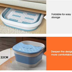 Bak Mandi Kaki Lipat Portabel dengan Suhu Konstan, Plastik Tebal, dan Desain Penyimpanan Mudah - Product Image 2