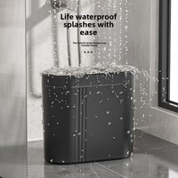 Cubo de Basura Inteligente de Inducción de Diseño Moderno para el Hogar, Gran Capacidad, Sensor Automático, Tapa Abatible, Diseño de Espacio Reducido, Cocina, Baño