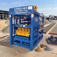 Machine à fabriquer des blocs de ciment creux QT4-15, prix de la machine à briques multifonctionnelle