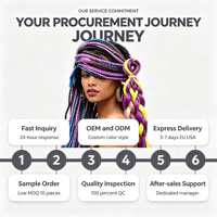 Extensions de cheveux synthétiques doubles en fibre pour tresses, style hip-hop, petites dreadlocks, bandes de tressage, perruques de discothèque reggae, pour cheveux africains noirs