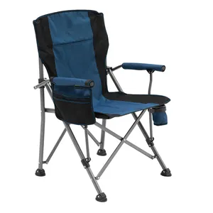 Popular Wholesale Custom Lightweight Durable Lounge Outdoor Travel Beach Fishing Folding Camping Chair With Cup Holder
