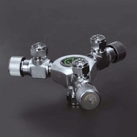 Régulateur de CO2 3 voies pour aquarium, pompe à air, électrovanne, connecteur de raccordement de cylindre, multipasse, shunt pour dioxyde de carbone