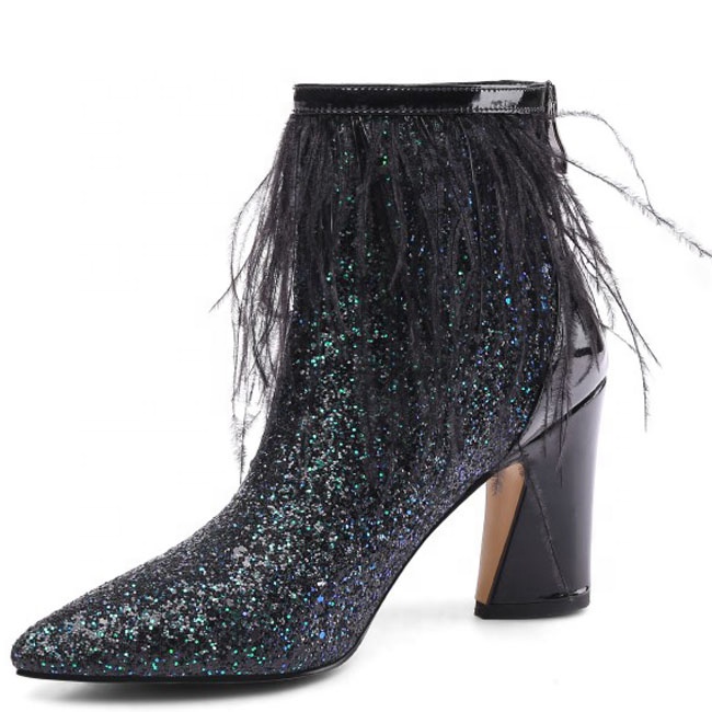 ботильоны блестящие