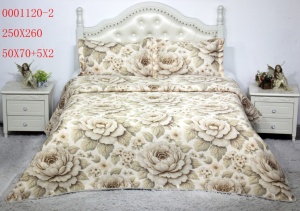 Set di Biancheria da Letto Estiva in Microfibra con Motivo Floreale Girasole, Leggero e Traspirante, Copriletto Stampato 3D a Ultrasuoni, Morbido - Product Image 4