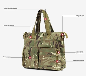 Bolso Táctico de Gamuza para Portátil DFS0323, Multifuncional, Bandolera, Maletín de Viaje Resistente para el Trabajo - Product Image 3