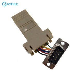 อะแดปเตอร์โมดูลาร์ DB9 ตัวผู้ เป็น RJ45 ตัวเมีย รองรับการกำหนดพินเอาท์เองได้ - Product Image 2