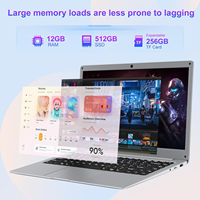 Ordinateur Portable Professionnel le Moins Cher 14 Pouces 1366*768 Portable Gaming Performant avec Processeur Celeron N4000 et Win10