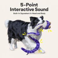 Jouet interactif pour chien en peluche Serpent Amusant, résistant aux morsures, distributeur de friandises pour usage quotidien