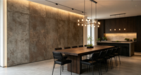 Panneau mural en pierre flexible de haute qualité, moderne et luxueux, facile à installer, pour la décoration murale intérieure