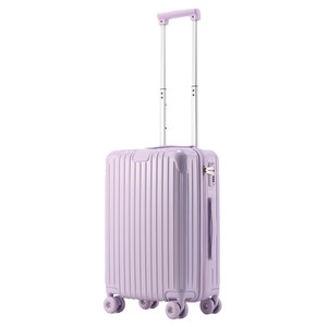 Bagage à main léger de 20 pouces avec serrure à combinaison, roues pivotantes, couleurs macaron, pour femmes, voyages de loisirs, couleur unie - Product Image 3