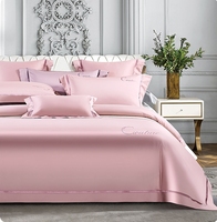 Parure de lit de luxe en 100% coton, ensemble de literie avec motifs brodés, pour hôtel, livraison gratuite