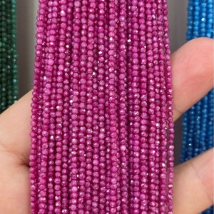 Compre Cuentas Sueltas de Piedra Facetada Redonda HLC de 2 mm y 3 mm, Cuentas Sueltas de Cristal Súper Brillantes, Borlas de Circonio para Hacer Pulseras - Product Image 1