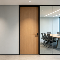 Porte intérieure moderne en MDF fini, écologique, pour chambre, hôtel, appartement, villa, décoration intérieure, vente en gros aux États-Unis et au Canada