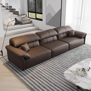 Set di Divani in Pelle di Prima Qualità con Movimento Elettrico, Reclinabili in Stile Italiano Moderno per Arredamento di Ville <span class=keywords><strong>e</strong></span> Hotel di Lusso - Product Image 3