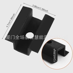 Ensemble de pinces de montage solaire en aluminium, 11 pièces, anodisé noir, pour l'installation de panneaux photovoltaïques - Product Image 5