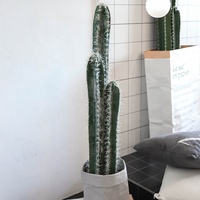 Plante artificielle cactus colonne moderne YuanSuMeiJu, haute qualité, 150 cm de hauteur, aspect naturel, matière plastique pour intérieur et extérieur