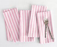Serviettes en lin rayées personnalisées, serviettes de table pour la décoration de mariage