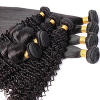 100% paquets de cheveux humains vierges paquets de cheveux brésiliens non transformés de couleur noire naturelle