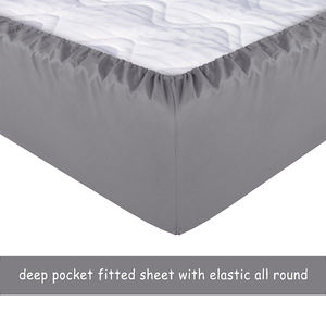 China Manufacture Skin Friendly 100% Polyester Microfiber <b>Duvet</b> Cover Solid 1800TC Bedding <b>Set</b> for Hotel Use OEKO-TEX Certified - Product Image 3