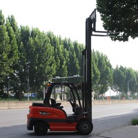 Fournisseur Vérifié Chariot élévateur électrique autoporté 3,5 tonnes avec fonction anti-retournement, batterie au plomb, personnalisé pour entrepôt incliné