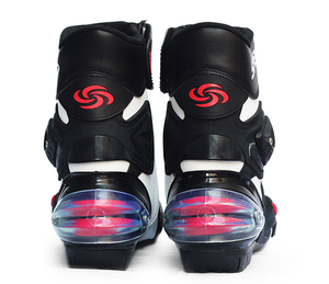 รองเท้าบูทมอเตอร์ไซค์ PRO-BIKER SPEED ป้องกันข้อเท้า รองเท้าขี่มอเตอร์ไซค์ รองเท้าแข่งรถมอเตอร์ไซค์ รองเท้าวิบาก สีดำ แดง ขาว - Product Image 6