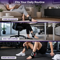 Masseur de cheville rechargeable, enveloppe portable pour la cheville et le pied pour soulager la douleur et favoriser la relaxation