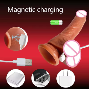 Dildo giocattoli sessuali riscaldamento cazzo telecomando vibratori pene telescopico Dildo sesso anale macchina realistica Dildo vibratore per le donne - Product Image 5