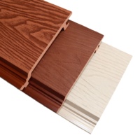 Panneau mural composite WPC à motif de grain de bois 3D au design moderne, imperméable et ignifuge, panneaux muraux et de plafond WPC