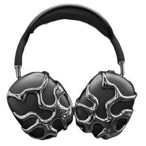 Étui personnalisé en résine SLA imprimé en 3D, finition argentée brillante, style cyberpunk, pour Airpods Max, prototypage rapide, accessoires pour casque audio - Product Image 1