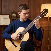 NMI-CG-092 Premium Solid AA+ Spruce Cedar Top Classical Guitar Santos Rosewood Back Nylon String Guitar