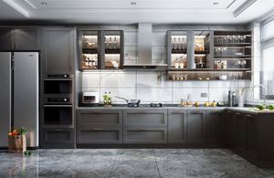 Gabinetes de cocina personalizados de lujo ligeros de alta calidad Suministro directo de fábrica Sin fuente de diferencia de precio - Product Image 6