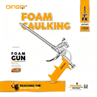 Pistolet à mousse DINGQI 320MM 2.0MM avec ouverture de débit réglable, pistolet à mousse réutilisable pour la construction, l'étanchéité et la quincaillerie