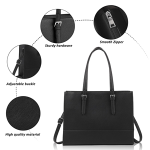 Custom Logo Waterproof Pu Leather Large Luxury 15.6 Inch Laptop <strong>Computer</strong> Tote <strong>Bag</strong> for Women Business Office Work Shoulder <strong>Bag</strong> - Product Image 2