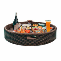 Plateau flottant en rotin durable et imperméable pour piscine, spa, hôtel, villa, idéal pour les dîners aquatiques - Bali Homestay