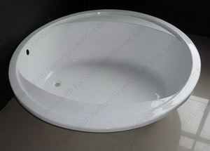 Baignoire en acrylique <span class=keywords><strong>de</strong></span> haute qualité en <span class=keywords><strong>forme</strong></span> <span class=keywords><strong>de</strong></span> <span class=keywords><strong>cercle</strong></span> avec douche pour une ou deux personnes - Product Image 3