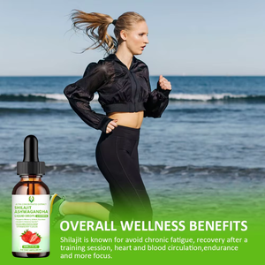 Gotas Líquidas de Shilajit Natural del Himalaya y Ashwagandha, 1400mg, 85 Minerales Traza con Ginseng para Reforzar el Sistema Inmunológico - Product Image 4