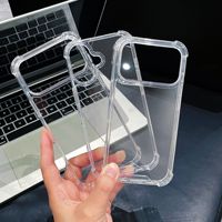 Coque de téléphone rigide anti-chute en TPU+PC transparent haute définition pour iPhone 17 18 Pro Max – Vente en gros